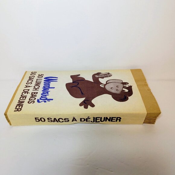 Woodward’s Lunch Bags Vintage Department Store Paper Advertising Approx 38 / 48 - Picture 13 of 16